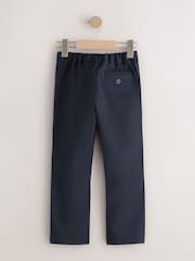 Navy Skinny School Formal Stretch Pull On Waist Trousers (3-17yrs) - Image 2 of 5