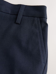 Navy Skinny School Formal Stretch Pull On Waist Trousers (3-17yrs) - Image 3 of 5