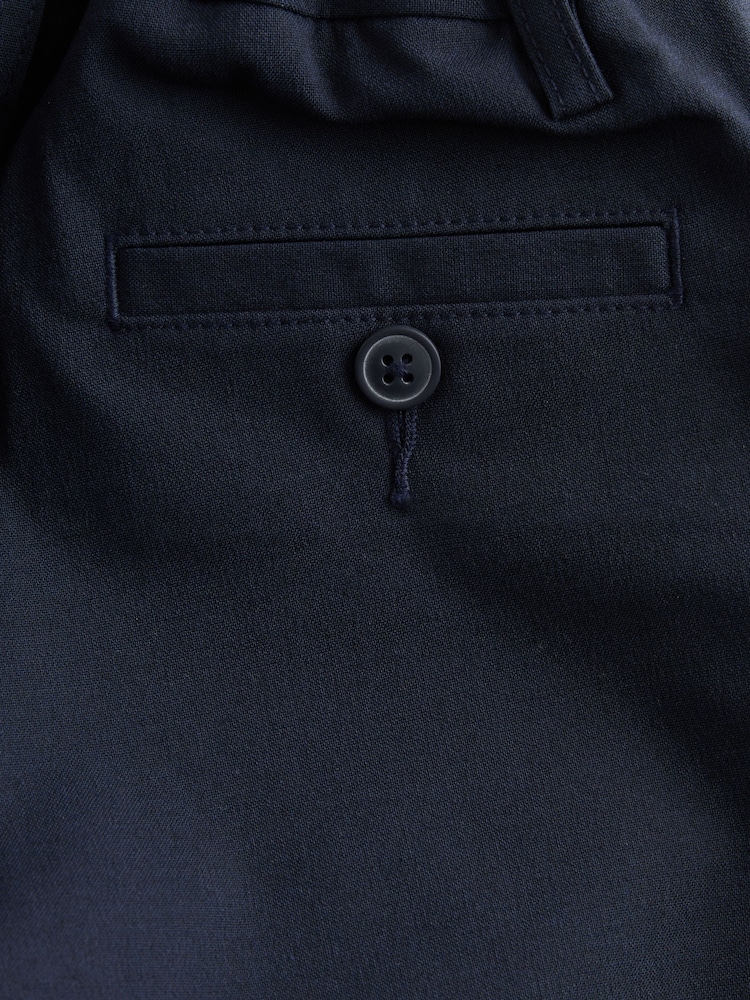 Azul marino - Pantalones escolares ajustados de punto elástico con diseño elegante sin cierres (3-17 años) - Imagen 6 de 6 Azul marino - Pantalones escolares ajustados de punto elástico con diseño elegante sin cierres (3-17 años) - Imagen 6 de 6