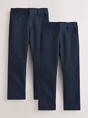 Navy Regular Leg Trousers (3-17yrs) - Image 1 of 7