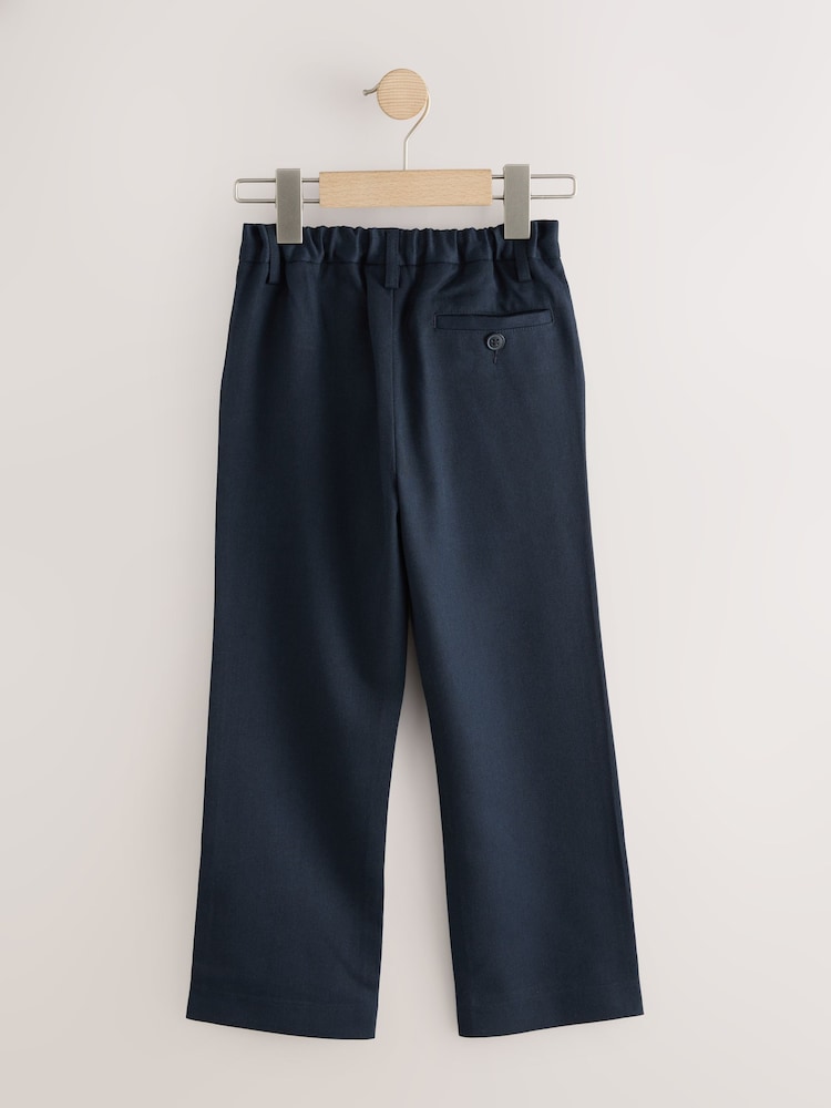 Navy Regular Leg School Trousers (3-17yrs) - Image 3 of 6