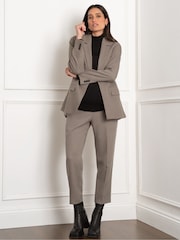 Seraphine Checked Maternity Black Blazer - Image 1 of 5