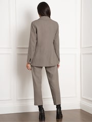 Seraphine Checked Maternity Black Blazer - Image 2 of 5