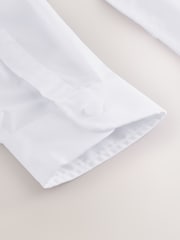 White Regular Fit Extra Long Sleeve School Shirt (10-17yrs) - Image 5 of 5