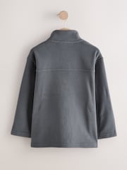 Grau - Fleecejacke mit Reißverschluss und Taschen (3 bis 16 Jahre) - Bild 5 von 8