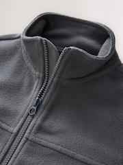 Grau - Fleecejacke mit Reißverschluss und Taschen (3 bis 16 Jahre) - Bild 6 von 8