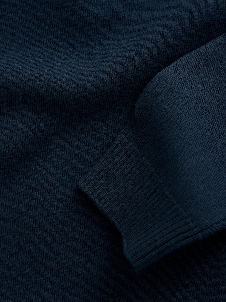 Navy Knitted Crew Neck School Jumper (3-16yrs) - Image 7 of 7
