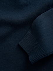 Navy Knitted Crew Neck School Jumper (3-16yrs) - Image 8 of 8