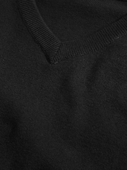 Schwarz - Knitted V-Neck Jumper (3-16yrs) - Bild 4 von 5