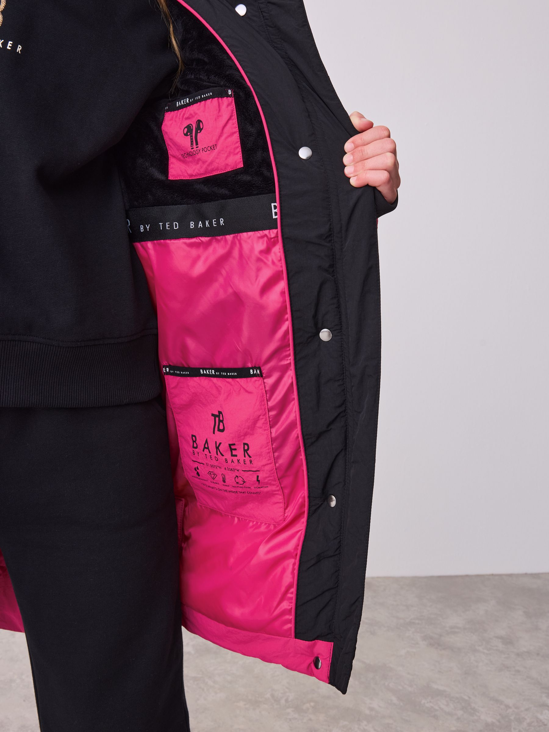 アウター Baker by Ted Baker Padded Coat Buy Baker by Ted Baker Girls Shower Resistant Longline Padded Coat