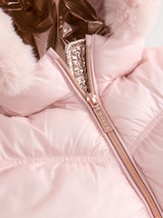 Baker by Ted Baker Shower Resistant Scallop Padded Coat With Detachable Bag - Image 3 of 7