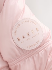Baker by Ted Baker Shower Resistant Scallop Padded Coat With Detachable Bag - Image 5 of 7