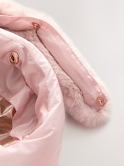 Baker by Ted Baker Shower Resistant Scallop Padded Coat With Detachable Bag - Image 7 of 7