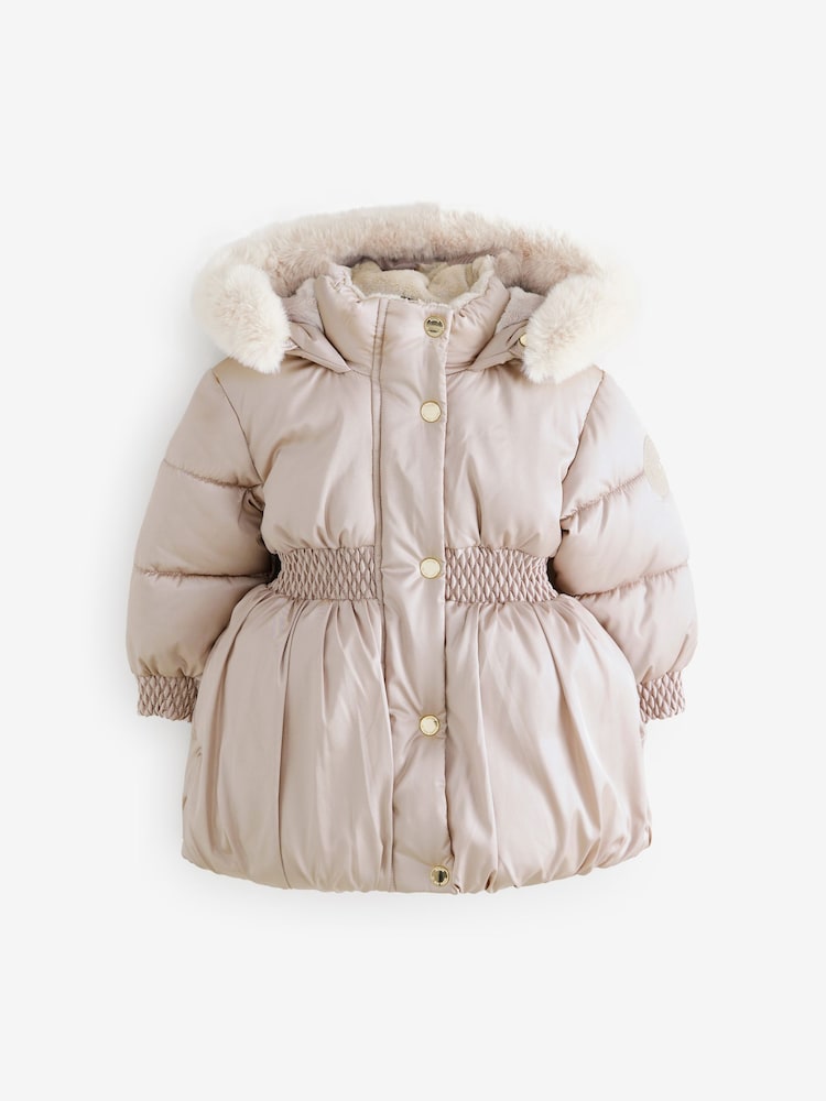 Auster - Baker by Ted Baker Shower Resistant Bubble Hem Padded Coat - Bild 1 von 7 Auster - Baker by Ted Baker Shower Resistant Bubble Hem Padded Coat - Bild 1 von 7
