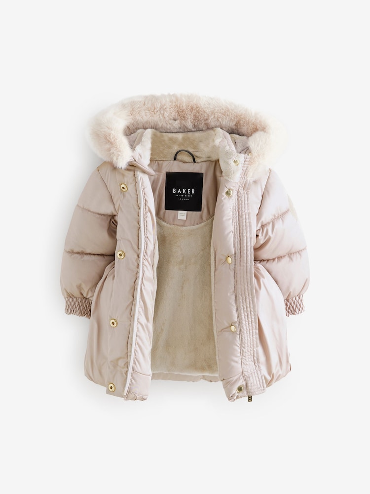 Auster - Baker by Ted Baker Shower Resistant Bubble Hem Padded Coat - Bild 2 von 7 Auster - Baker by Ted Baker Shower Resistant Bubble Hem Padded Coat - Bild 2 von 7