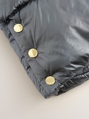 Baker by Ted Baker Navy Shower Resistant Pearl Belted Padded Coat - Bild 10 von 18