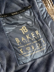 Baker by Ted Baker Navy Shower Resistant Pearl Belted Padded Coat - Bild 6 von 18