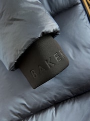 Baker by Ted Baker Navy Shower Resistant Pearl Belted Padded Coat - Bild 9 von 18