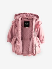 Baker by Ted Baker Pink Shower Resistant Lightweight Scallop Raincoat - Image 11 of 15