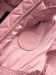 Baker by Ted Baker Pink Shower Resistant Lightweight Scallop Raincoat - Image 13 of 15