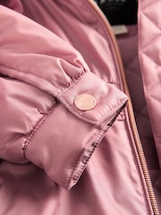 Baker by Ted Baker Pink Shower Resistant Lightweight Scallop Raincoat - Image 14 of 15