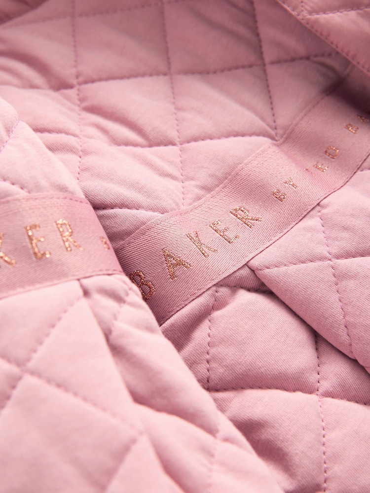 Baker by Ted Baker Pink Shower Resistant Lightweight Scallop Raincoat - Image 15 of 15