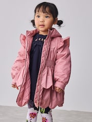 Baker by Ted Baker Pink Shower Resistant Lightweight Scallop Raincoat - Image 2 of 15