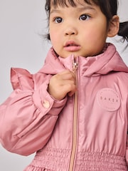 Baker by Ted Baker Pink Shower Resistant Lightweight Scallop Raincoat - Image 5 of 15