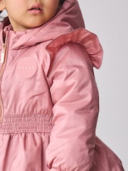 Baker by Ted Baker Pink Shower Resistant Lightweight Scallop Raincoat - Image 6 of 15
