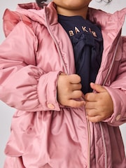 Baker by Ted Baker Pink Shower Resistant Lightweight Scallop Raincoat - Image 7 of 15