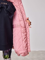 Baker by Ted Baker Pink Shower Resistant Lightweight Scallop Raincoat - Image 8 of 15