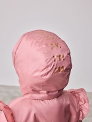 Baker by Ted Baker Pink Shower Resistant Lightweight Scallop Raincoat - Image 9 of 15