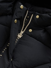 Schwarz - Baker by Ted Baker Girls Shower Resistant Longline Padded Coat - Bild 11 von 15