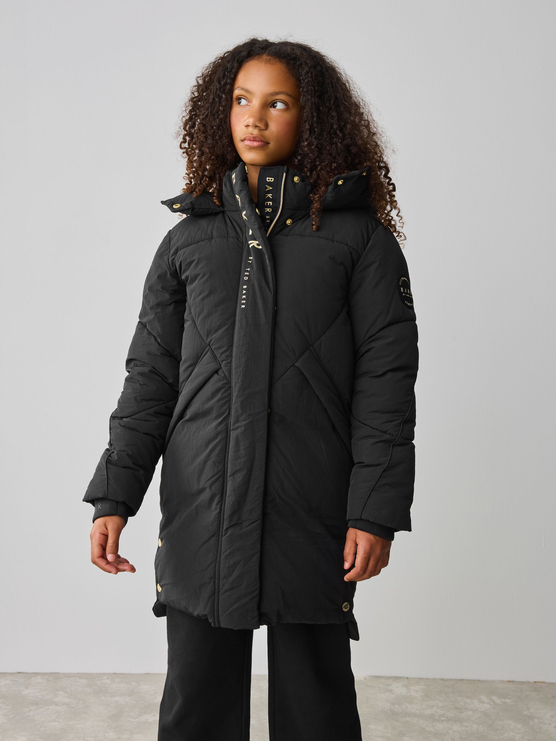 Buy Baker by Ted Baker Girls Shower Resistant Longline Padded Coat