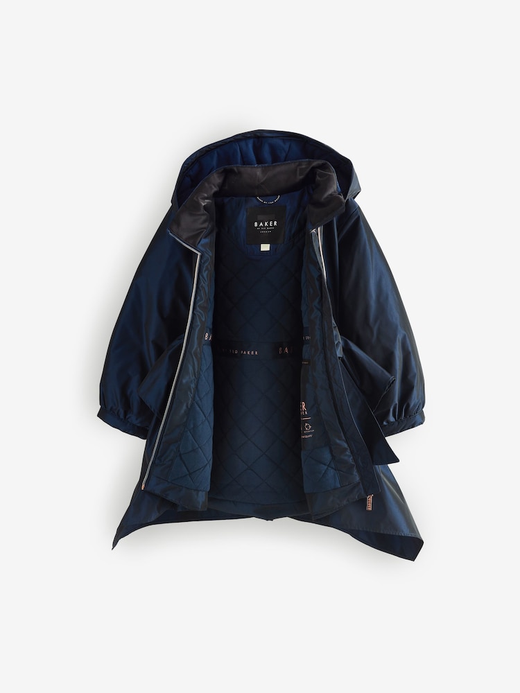 Baker by Ted Baker Shower Resistant Bow Frill Raincoat - Image 2 of 7