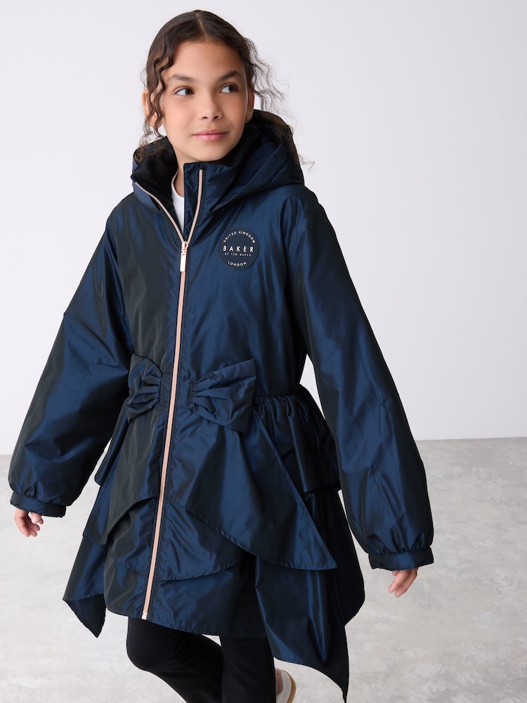 Buy Baker by Ted Baker Shower Resistant Bow Frill Raincoat from