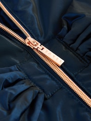 Baker by Ted Baker Shower Resistant Bow Frill Raincoat - Image 6 of 7