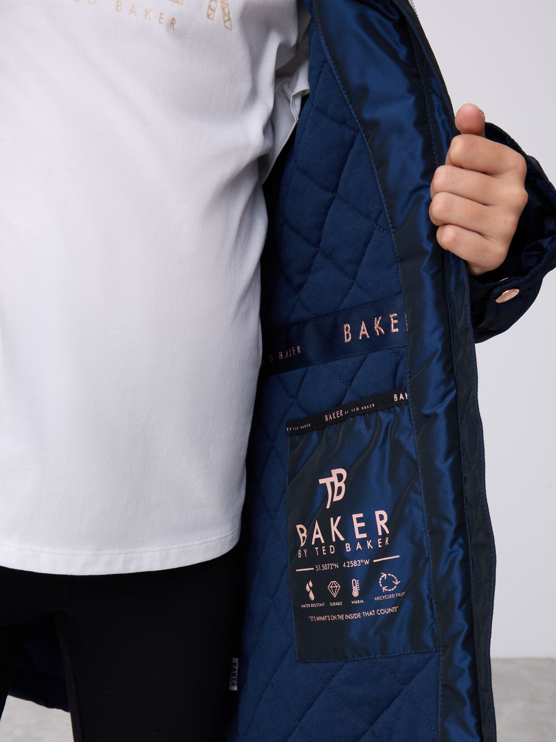 Next：日本 ネイビー - Baker by Ted Baker 小雨耐性 ボウ フリル