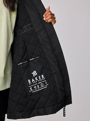 Schwarz - Baker by Ted Baker Shower Resistant Pleated Raincoat - Bild 10 von 17