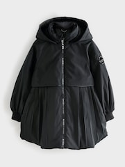 Schwarz - Baker by Ted Baker Shower Resistant Pleated Raincoat - Bild 12 von 17