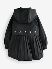 Schwarz - Baker by Ted Baker Shower Resistant Pleated Raincoat - Bild 14 von 17