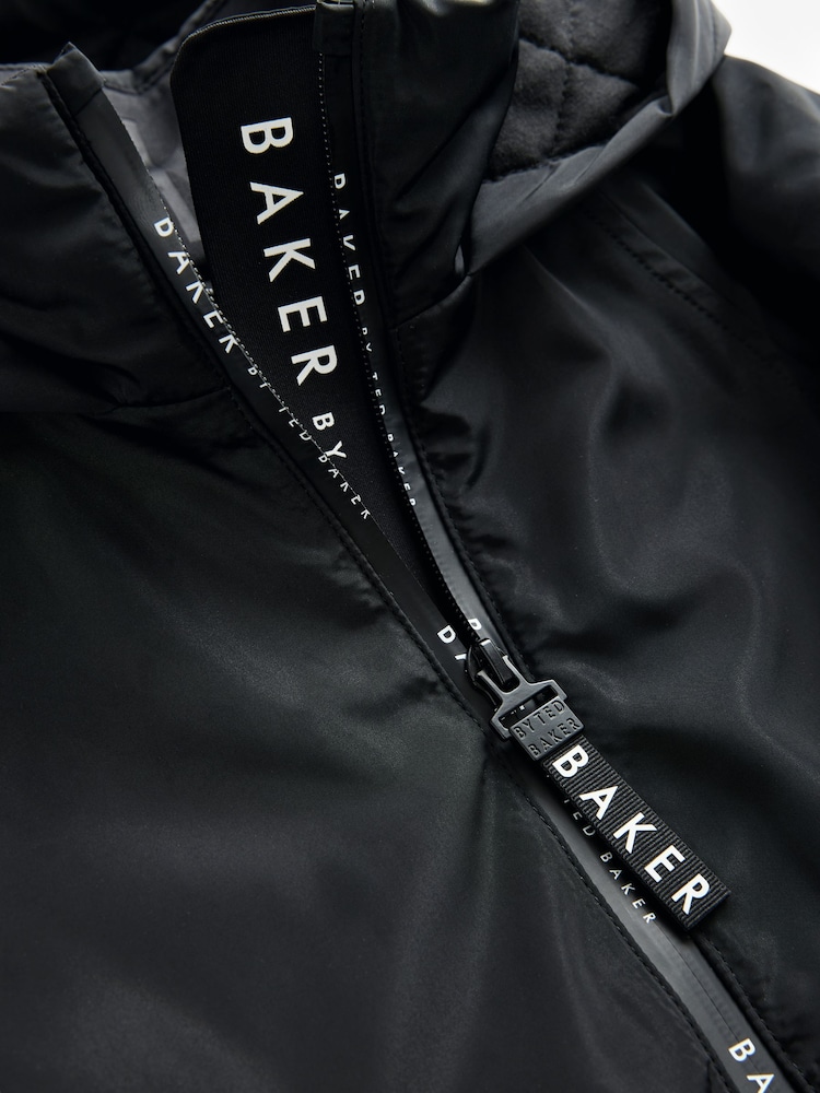 Schwarz - Baker by Ted Baker Shower Resistant Pleated Raincoat - Bild 17 von 17