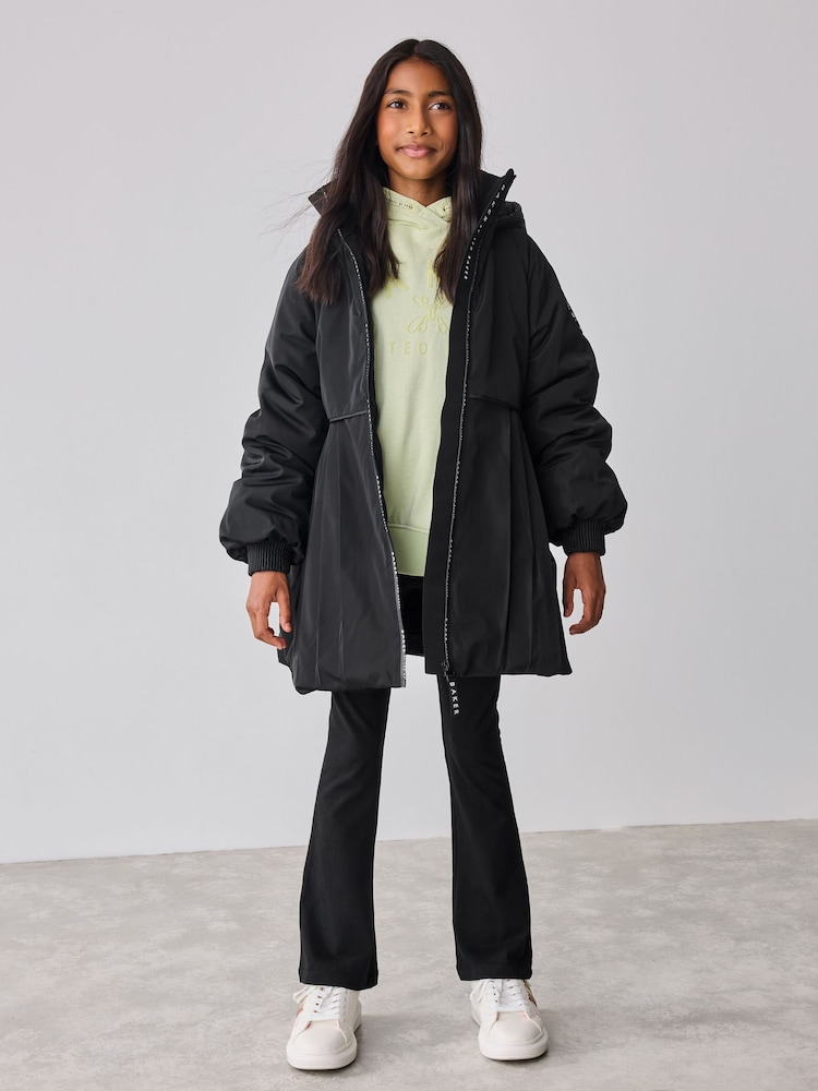 Schwarz - Baker by Ted Baker Shower Resistant Pleated Raincoat - Bild 2 von 17