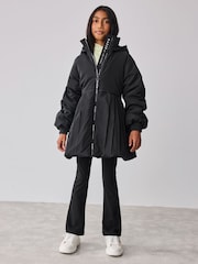 Schwarz - Baker by Ted Baker Shower Resistant Pleated Raincoat - Bild 3 von 17