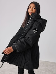 Schwarz - Baker by Ted Baker Shower Resistant Pleated Raincoat - Bild 5 von 17