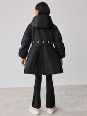 Schwarz - Baker by Ted Baker Shower Resistant Pleated Raincoat - Bild 6 von 17