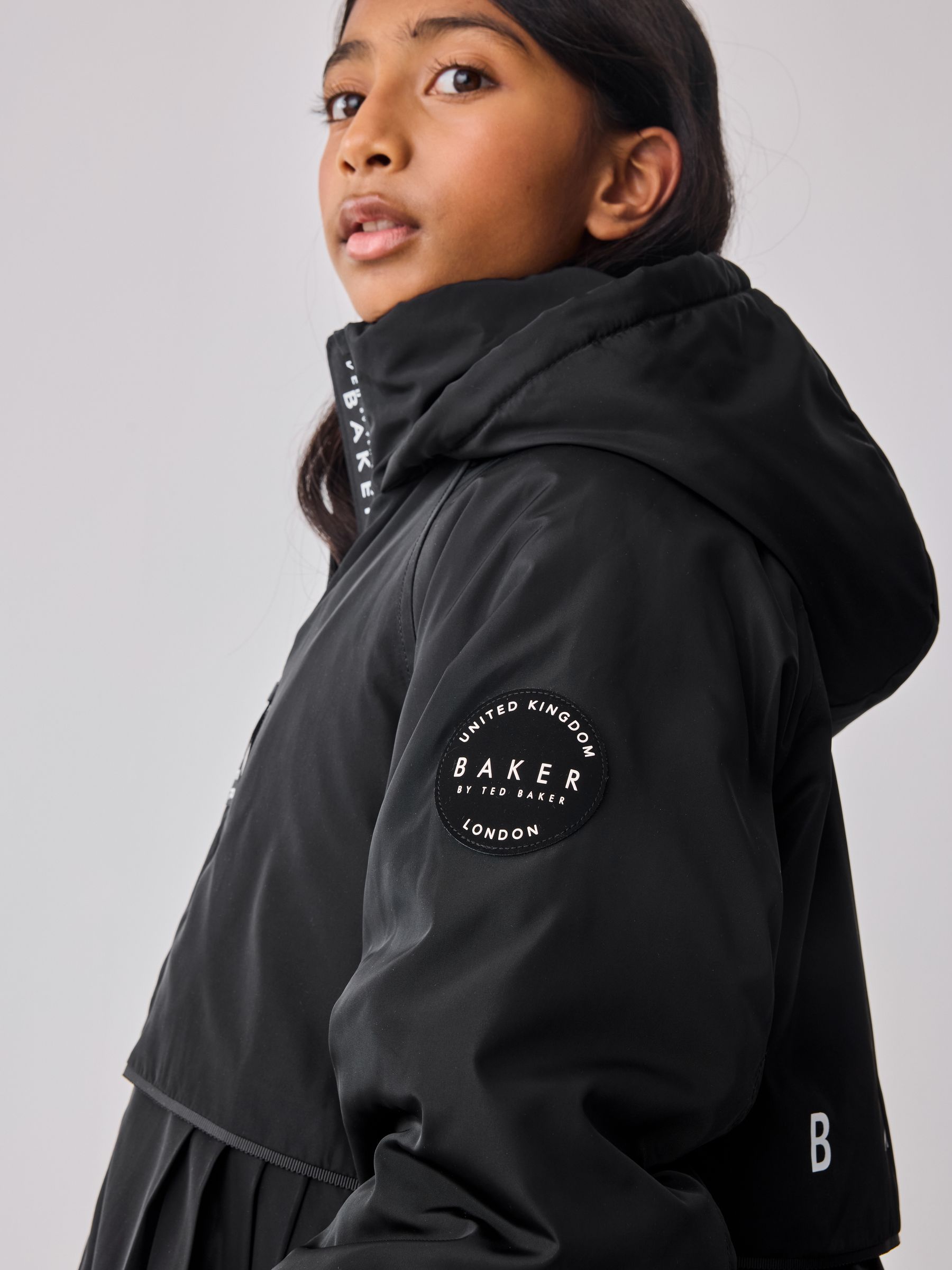 Buy Baker by Ted Baker Shower Resistant Pleated Raincoat from Next USA