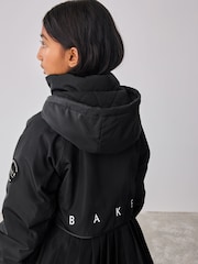Schwarz - Baker by Ted Baker Shower Resistant Pleated Raincoat - Bild 9 von 17
