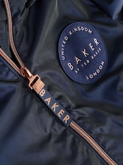 Baker by Ted Baker Shower Resistant Tiered Frill Raincoat - Image 3 of 6