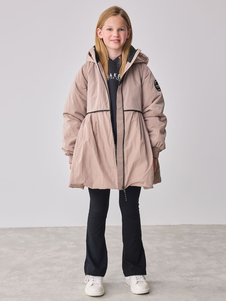 Auster - Baker by Ted Baker Shower Resistant Pleated Raincoat - Bild 2 von 17 Auster - Baker by Ted Baker Shower Resistant Pleated Raincoat - Bild 2 von 17